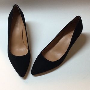 Black Suede J Crew Pumps Size 8